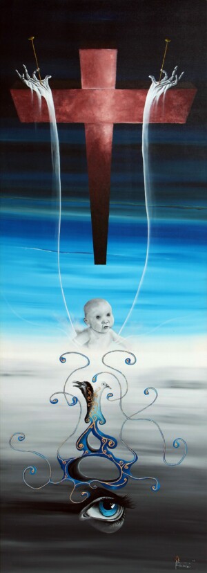 200cm x 90cm, Acryl auf Leinen / Acrylic on linen