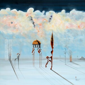 100cm x 100cm, Acryl auf Leinen / Acrylic on linen