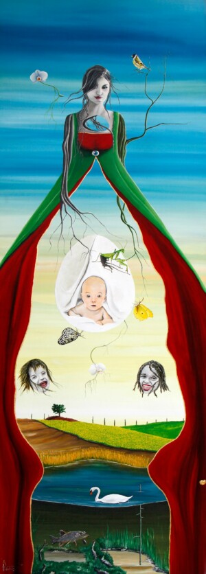 189cm x 95cm, Acryl auf Leinen / Acrylic on linen