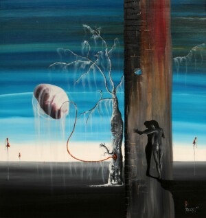 100cm x 100cm, Acryl auf Leinen / Acrylic on linen