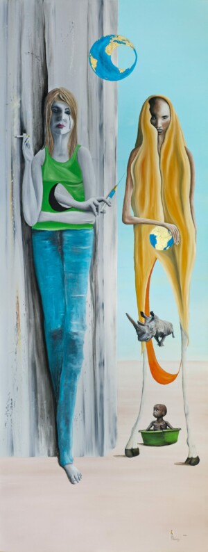 189cm x 100cm, Acryl auf Leinen / Acrylic on linen